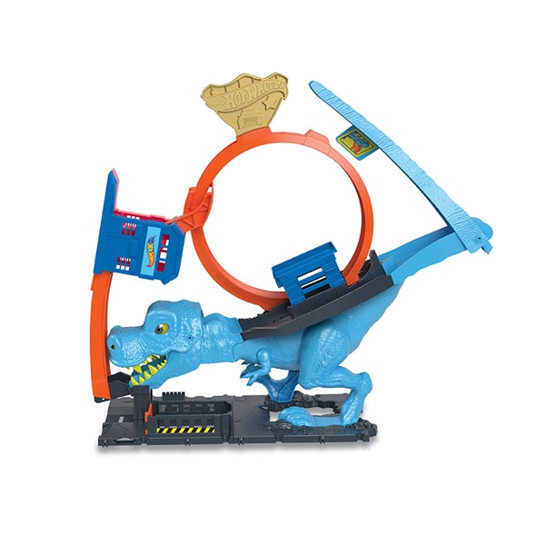 Foto van speelgoed Hot_Wheels_City_TRex_ChompDown_Mattel_uitstalling_02.jpg